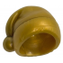 Minifigure, Headgear Cap, Santa with Molded Red Top Pattern: {топло златист}