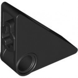 PANEL W/ ANGLE 3X3, W/ CROSS HOLE: {черен}