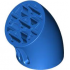 Brick, Round 3 x 3 D. 45 degrees Elbow with Axle Holes: {ярко син}