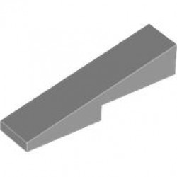 ROOF TILE 1X4X1, NO. 2: {умерено каменно сив}