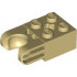 BRICK 2X2 W. CUP FOR BALL: {тухлено жълт}