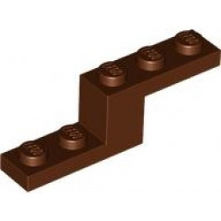 BRICK, W/ PLATE 1X5X1 1/3â€‹: {червеникаво-кафяв}