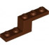 BRICK, W/ PLATE 1X5X1 1/3â€‹: {червеникаво-кафяв}