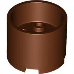 DESIGN ELEMENT 3X3X2,W/ CROSS HOLE,NO. 1: {червеникаво-кафяв}