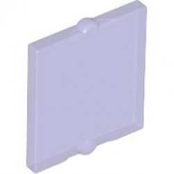 Glass for Window 1 x 2 x 2 Flat Front: {прозрачно ярко синьо-виолетов}