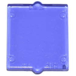 Glass for Window 1 x 2 x 2 Flat Front: {прозрачно ярко синьо-виолетов}