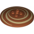 Dish 6 x 6 Inverted (Radar) - Solid Studs with Tan Spirals / Swirls Pattern: {тъмно оранжев}