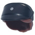 Minifigure, Hair Combo, Hat with Hair, SW Imperial Officer Cap with Molded Reddish Brown Hair in Bun and Printed Silver Code Disk Pattern: {черен}