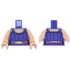 Torso Female Cropped Tank Top with Dark Pink Layers, Medium Tan Skin and Stomach with Collar Bones and Navel Pattern / Medium Tan Arms / Medium Tan Hands: {светло виолетов}
