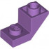 ROOF TILE 1X2, INVERTED, DEG. 45, W/ CUT: {умерено лавандулов}