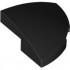 BRICK, 2X2X2/3, 1/4 SPHERE, W/ CUTOUT: {черен}