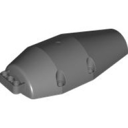 SHELL, W/ WORM, 7X15X4.5, NO. 1: {тъмно каменно сив}