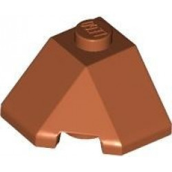 Wedge 2 x 2 (Slope 45 Corner): {тъмно оранжев}