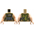 Torso Female Top, Olive Green Scarf, Utility Harness with Backpack, Dark Bluish Gray Pendant Necklace, Light Nougat Neck Pattern / Light Nougat Arms / Light Nougat Hands: {пясъчно жълт}