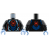 Torso Red Spider in Circle, Metallic Light Blue and White Electricity, Dark Blue Armor Panels Pattern / Black Arms with Metallic Light Blue and White Electricity Pattern / Bright Light Blue Hands: {черен}