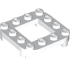 PLATE 4X4X2/3, CIRCLE, 2X2 HOLE: {бял}