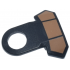 Minifigure Armor Pauldron Plastic Angled with Medium Nougat Panels Pattern: {черен}