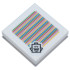 Tile, Modified 2 x 2 Inverted with Super Mario Scanner Code King Boo Pattern (Sticker) - Set 72038: {бял}