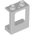 WALL ELEMENT 1X2X2 W. WINDOW: {умерено каменно сив}