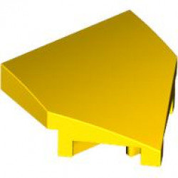 PLATE W/ BOW 2X2X2/3, 45 DEG.: {ярко жълт}