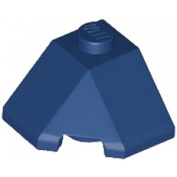 Wedge 2 x 2 (Slope 45 Corner): {земно син}