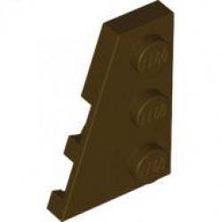 LEFT PLATE 2X3 W/ANGLE: {тъмно кафяв}