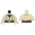Torso SW Layered Shirt, Reddish Brown Undershirt, Dark Brown Belt with Gold Buckle and Silver Clip Pattern (SW Obi-Wan) / Tan Arms / Light Nougat Hands: {тухлено жълт}