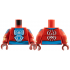 Torso Jacket, Medium Azure Shirt and Sash, White Spider Pattern / Red Arms with Medium Azure Web Circle, Gold Rings Pattern / Dark Red Hands: {ярко червен}