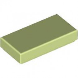 FLAT TILE 1X2: {пролетно жълто-зелен}