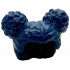 Minifigure, Hair Female, Parted in Middle with 2 Space Buns on Top: {земно син}