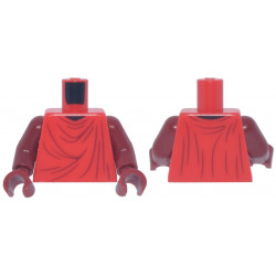 Torso SW Robe with Black Neckline and Dark Red Folds and Creases Front and Back Pattern / Dark Red Arms / Dark Red Hands: {ярко червен}