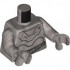 Torso SW RA-7 Protocol Droid, Curved Dark Silver Panels and Silver and Black Wires Pattern / Flat Silver Arms / Flat Silver Hands: {сребърно метален}