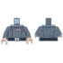Torso SW Imperial Officer 22, Black Belt with Silver Buckle and Dot, Blue and Red Rank Badge, 3 Code Cylinders Pattern (Admiral Motti) / Dark Bluish Gray Arms / Light Nougat Hands: {тъмно каменно сив}