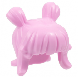 Minifigure, Hair Female Space Buns and Thick Bangs: {светло пурпурен}