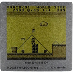 Plastic Lenticular Game Boy Screen with Nintendo Super Mario Land Pattern: {мултикомбинация}
