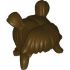 Minifigure, Hair Female Space Buns and Thick Bangs: {тъмно кафяв}