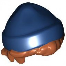 WIG, W/ HAT, NO. 6: {тъмно оранжев}