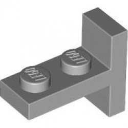 PLATE 2X1, W/ VERT. TUBE: {умерено каменно сив}