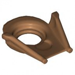 Minifigure Neck Collar SW Darth Vader Helmet Lower Jaw: {умерен нуга}
