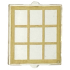 Glass for Window 1 x 2 x 2 Flat Front with Gold Lattice Pattern: {прозрачен}