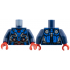 Torso Blue Armor Panels, Red Highlights and Arc Reactor, Silver Trim Pattern / Dark Blue Arms / Red Hands: {земно син}