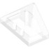 Slope 45 2 x 1 Triple with Bottom Stud Holder: {прозрачен}