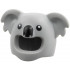 Minifigure, Headgear Head Cover, Costume Koala with Black Eyes and Nose Pattern: {умерено каменно сив}