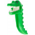 Minifigure, Headgear Head Cover, Costume Crocodile Head and Tail with Black Eyes and White Teeth Pattern: {ярко зелен}