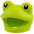 Minifigure, Headgear Head Cover, Costume Frog with Yellow Eyes, Black Pupils Pattern: {ярко жълто-зелен}