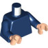Torso Plain / Dark Blue Arms / Light Nougat Hands: {земно син}