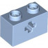 BRICK 1X2 WITH CROSS HOLE: {светло кралско син}