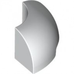 1/4 ARCH BRICK 2X2, W/ CUTOUT, NO. 1: {бял}