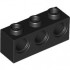 BRICK 1X3 W/ 3X4.85 HOLE: {черен}
