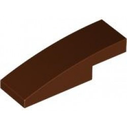 BRICK 1X3X2/3, BOW: {червеникаво-кафяв}